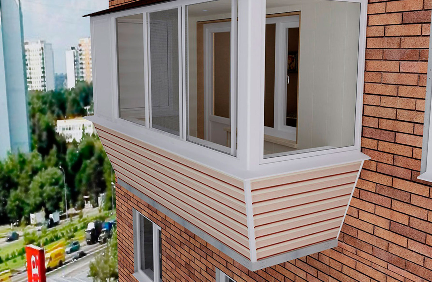 Балконы снаружи отделка – наружная облицовка своими руками из минеральной штукатурки и профнастилом, чем еще обшить