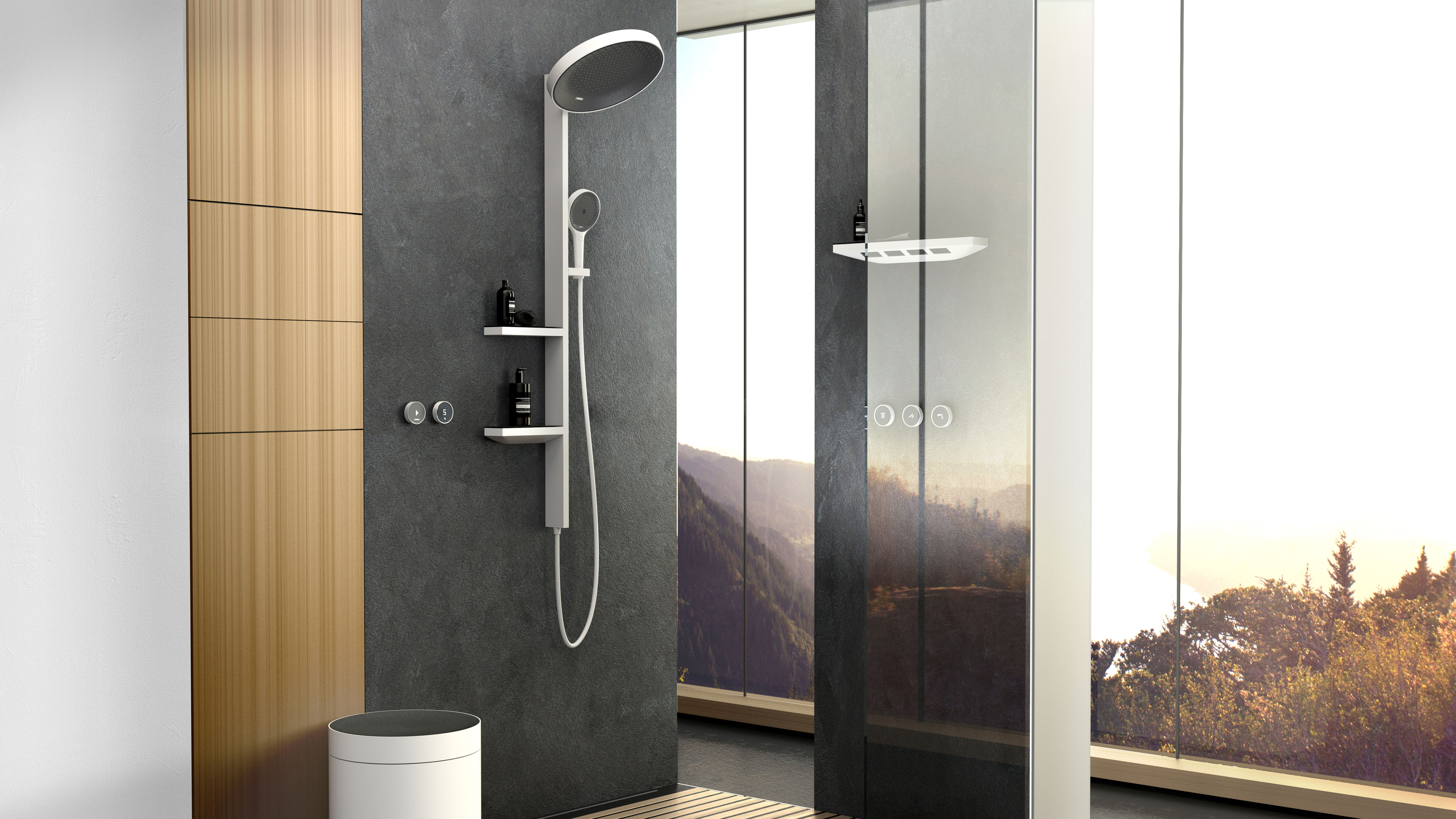 Встраивать душа. Hansgrohe Rainfinity 26842700. Душевая система Hansgrohe Rainfinity Showerpipe 360 1jet 26842700. Hansgrohe душевая система Rainfinity. Душевая система Hansgrohe Rainfinity Showerpipe 360 1jet 26842000.