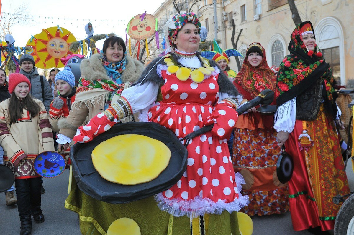 Масленица в сельском клубе