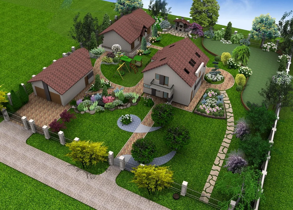 Планировка участка 10 соток с домом и баней и хозпостройками и огородом фото