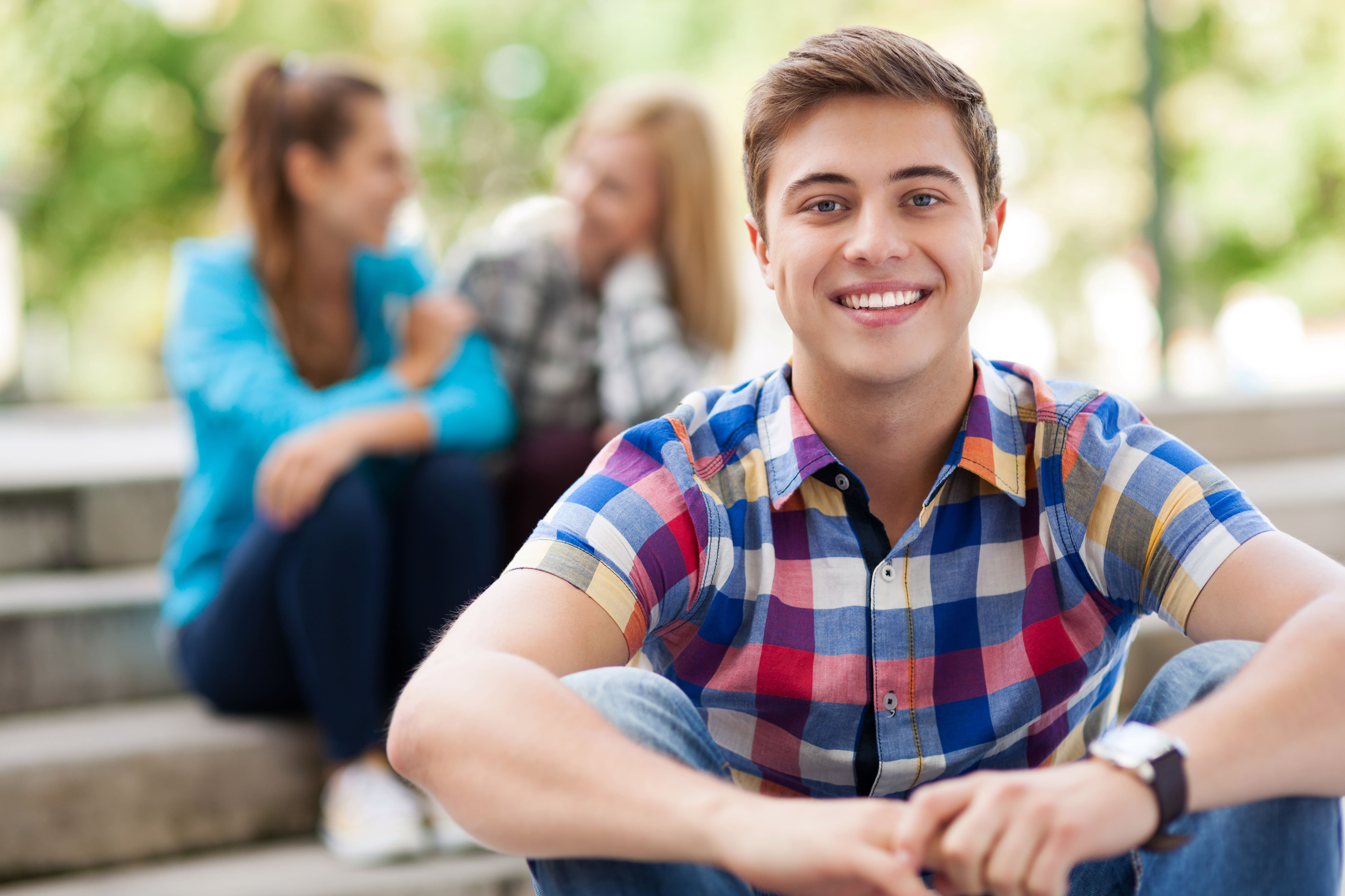 Teenagers Chatting