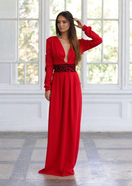 Вечернее красное платье не дорогое