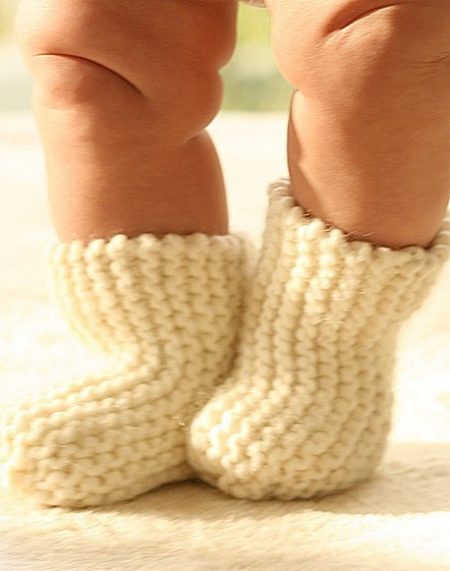 Носки для новорожденных как связать