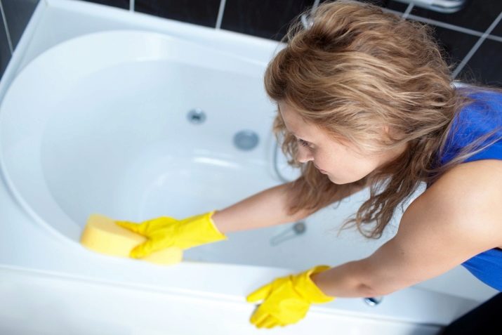 Как отмыть клей с акриловой ванны
