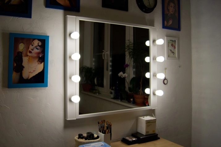 Как сделать подсветку зеркала для макияжа