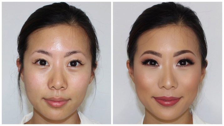 Макияж на азиатские глаза до и после