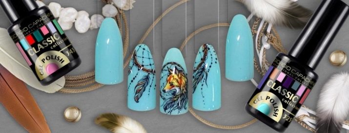 Дизайн ногтей с ловцом снов фото