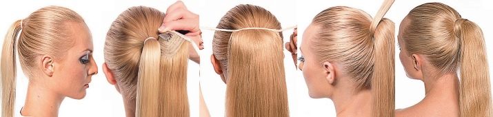 Как сделать хвост из волос для наращивания сделать