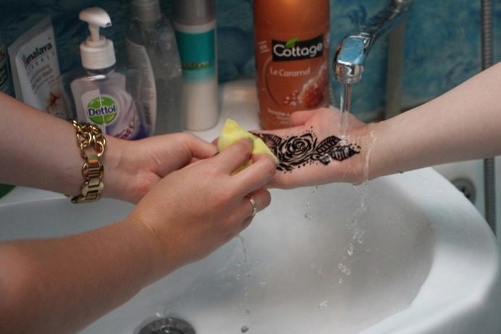 Как отмыть хну быстро из рук в руки