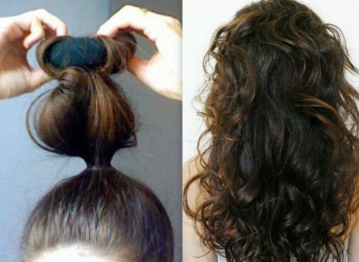 Как завить средние волосы на ночь с помощью спиральных пучков
