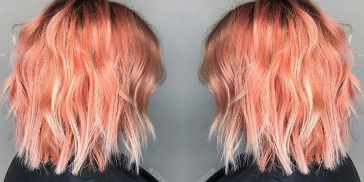 Макияж под персиковый цвет волос