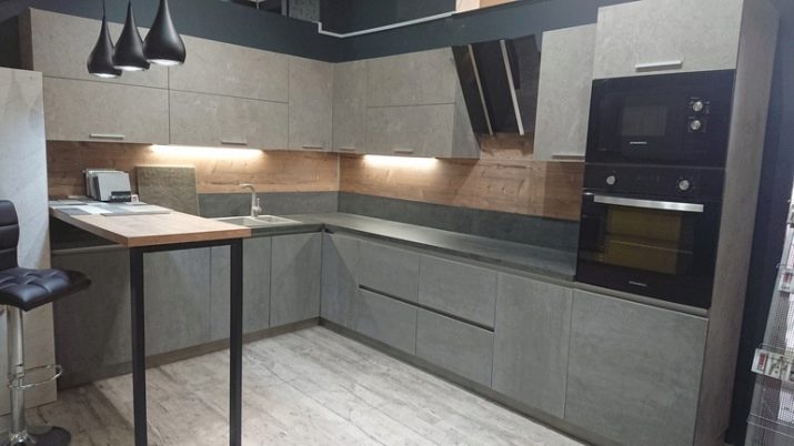 Кухня бетон дизайн плита из бетона