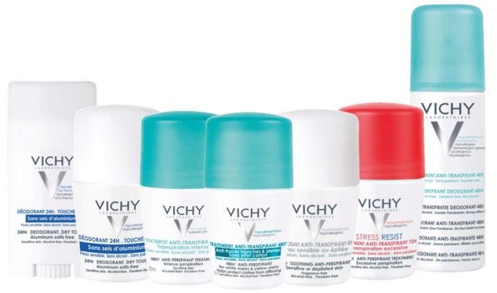 Какой продукт в гамме дезодорантов vichy не содержит отдушек