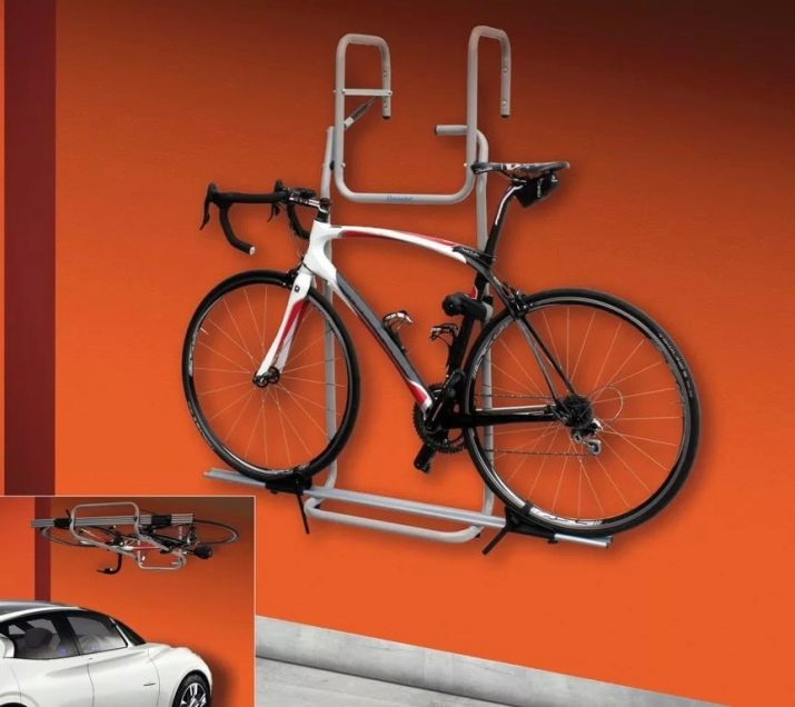 устройство для хранения велосипеда на стене