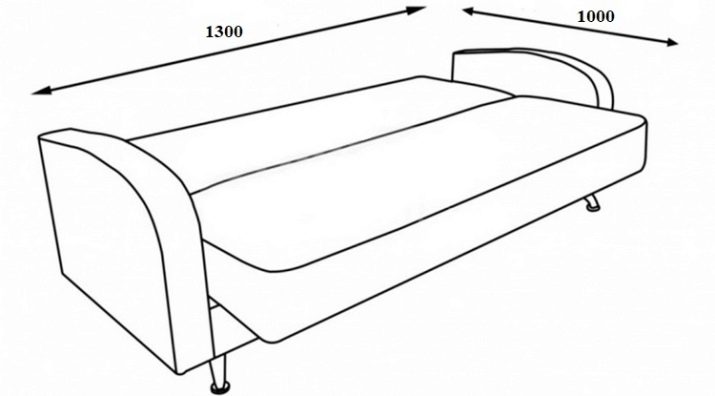 Советский диван книжка размеры стандартные