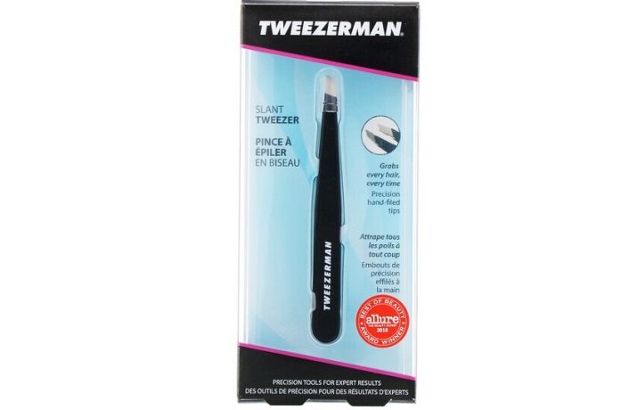 Пинцет для бровей tweezerman tweezers